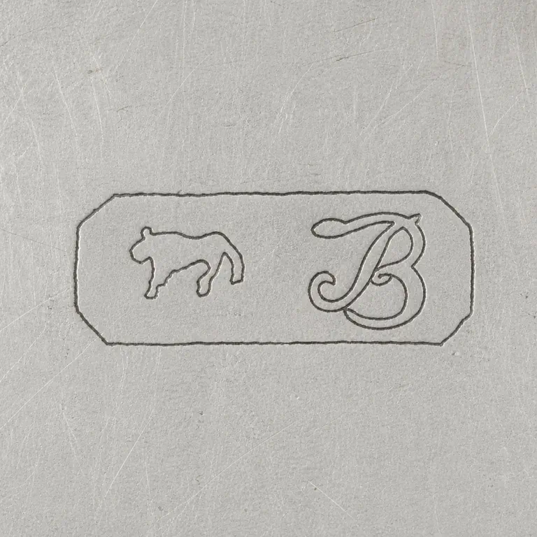 Thomas G. Brown & Sons: lion, B; oxidized reconstruction.
