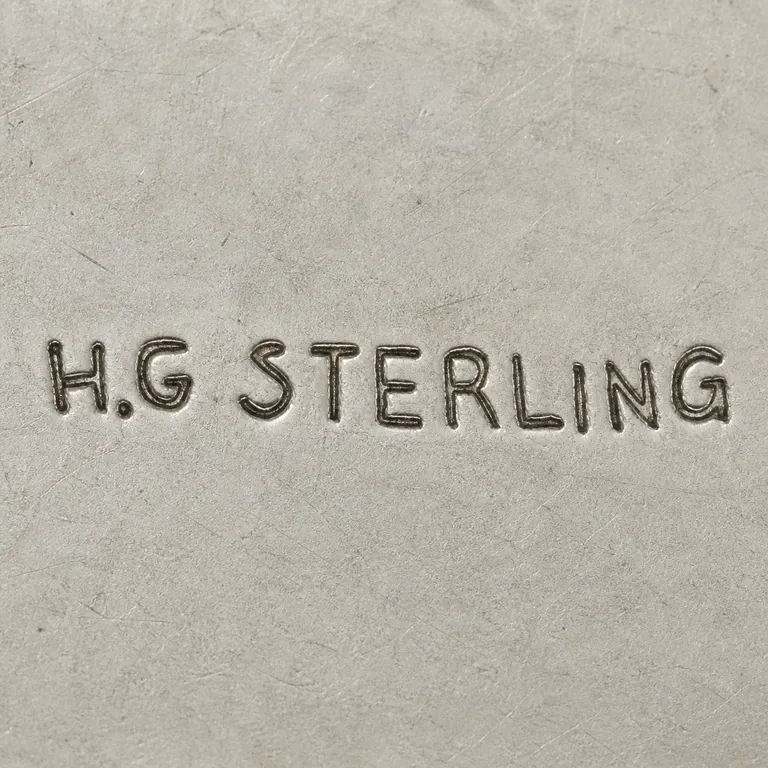 Hans Gehrig (1929-1989): HG · Canadian Studio Jewelry; oxidized reconstruction.